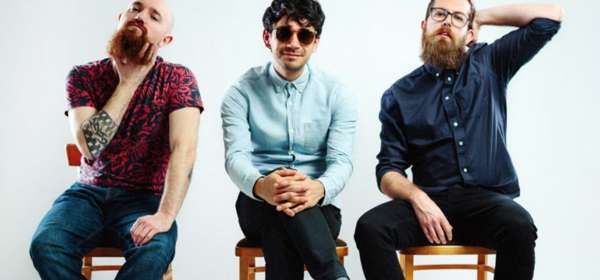 Photo of the 3 male members of the band TFI Britpop