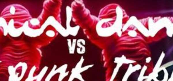 Poster advertising Chemical Dance vs Daft Punk tribute at The Booking Hall in Dover