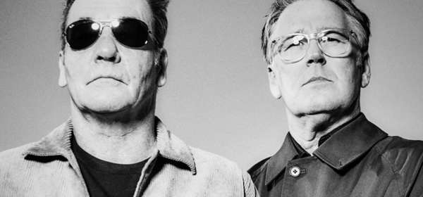 Black & white photo of Gary Daly and Eddie Lundon