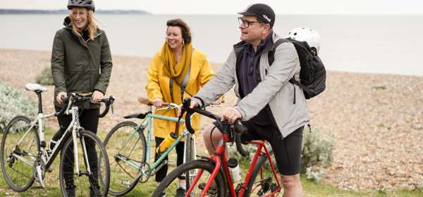 Coastal foraging by bike