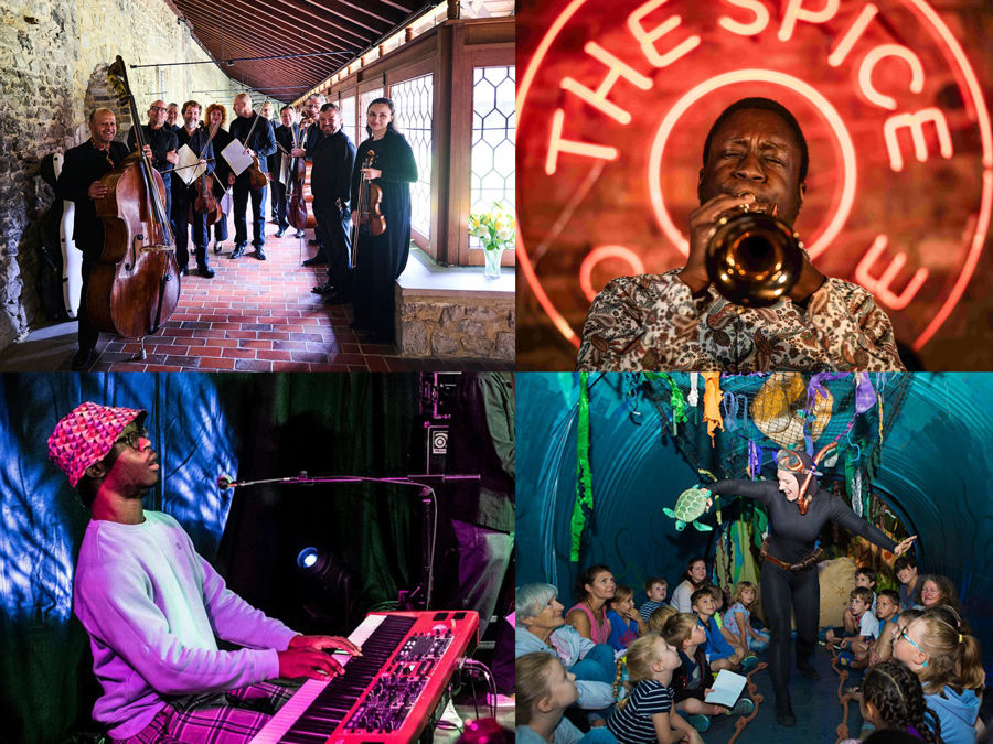 Various performers at a previous festival