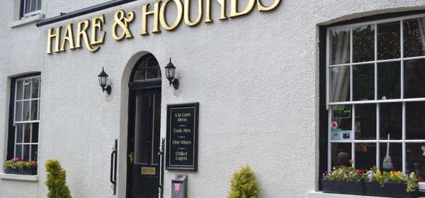 Front entrance to the Hare and Hounds