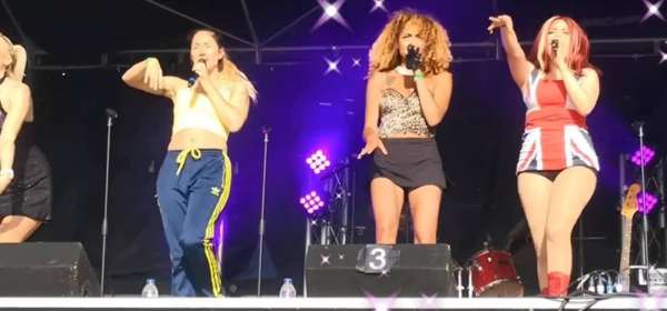 Photo of the band SPICE a tribute to the Spice Girls.